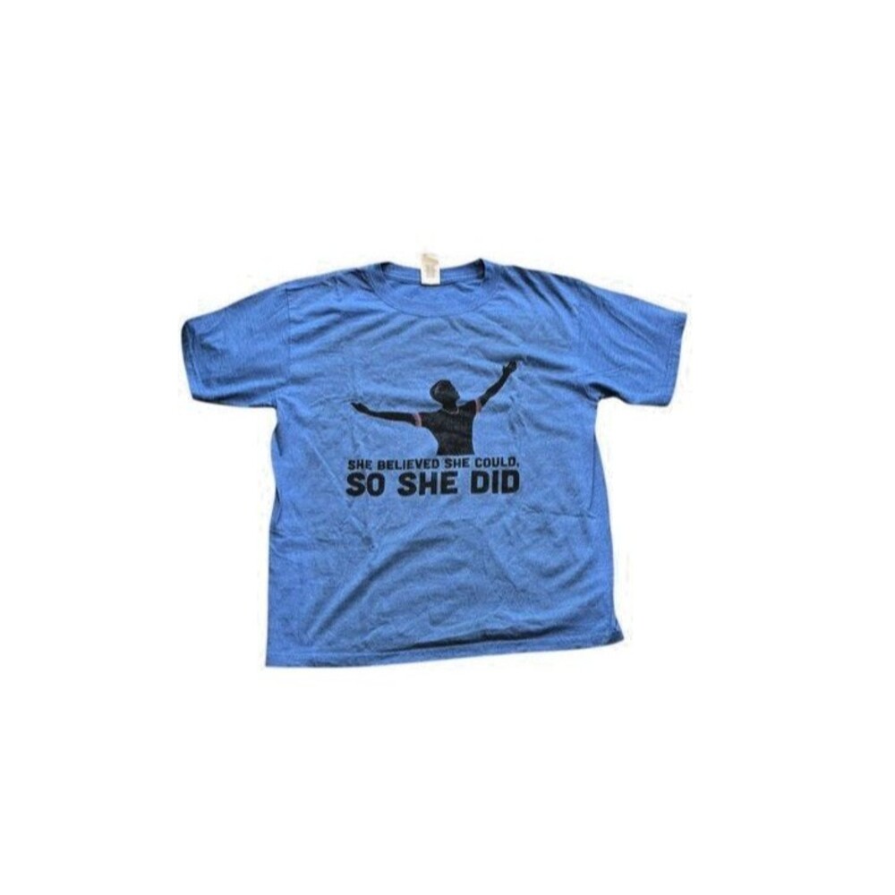 Megan Rapinoe She Believed She Could Graphic T Shirt YTH Size Large Women Small